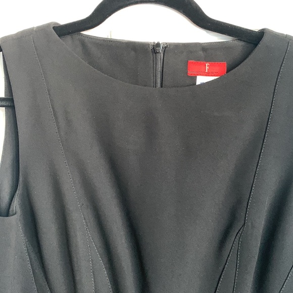 Femme de Carriere Black Sleeveless Shift Dress NWT - Picture 4 of 8